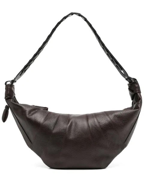 LEMAIRE grand sac porté épaule Chevron Croissant