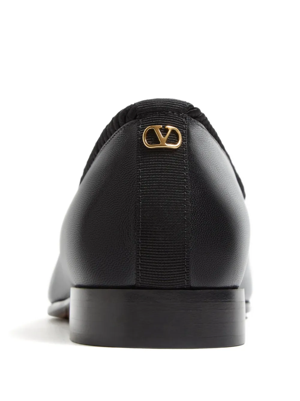 Valentino Garavani embroidered leather loafers Black
