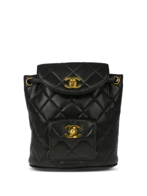 CHANEL Pre-Owned 1990-2000 Small Duma Backpack | Black | FARFETCH