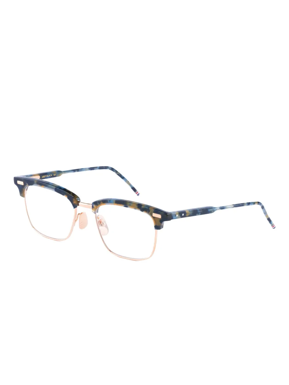 Thom Browne Eyewear tortoiseshell square-frame glasses | Men | Image 2