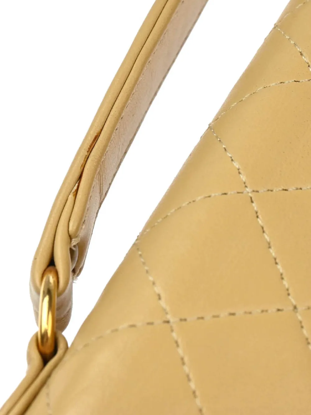 Pre-owned Chanel 1985-1990 Cc Handbag In Neutrals
