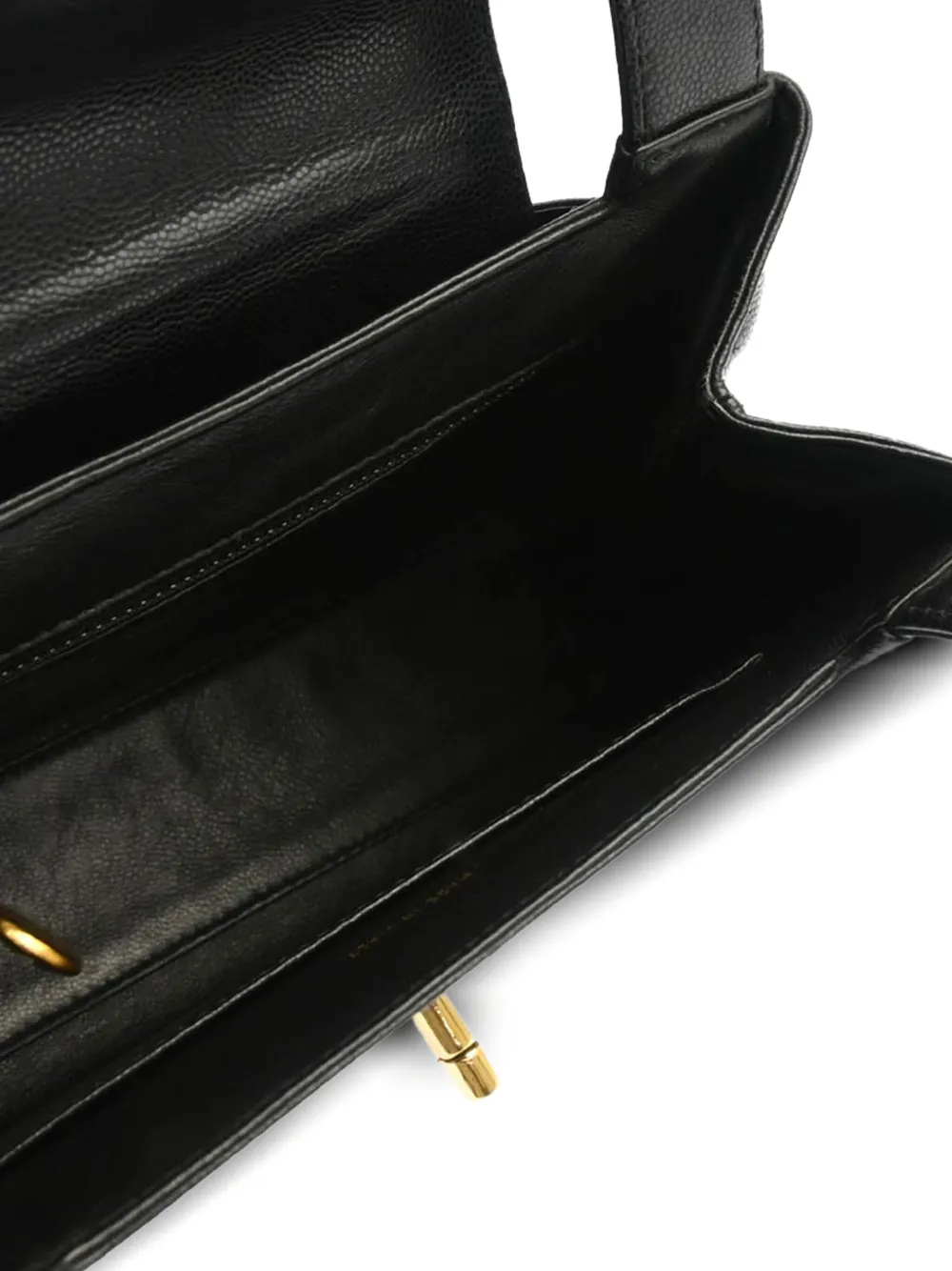 Pre-owned Chanel 1998 Cc Turn-lock Handbag In Black