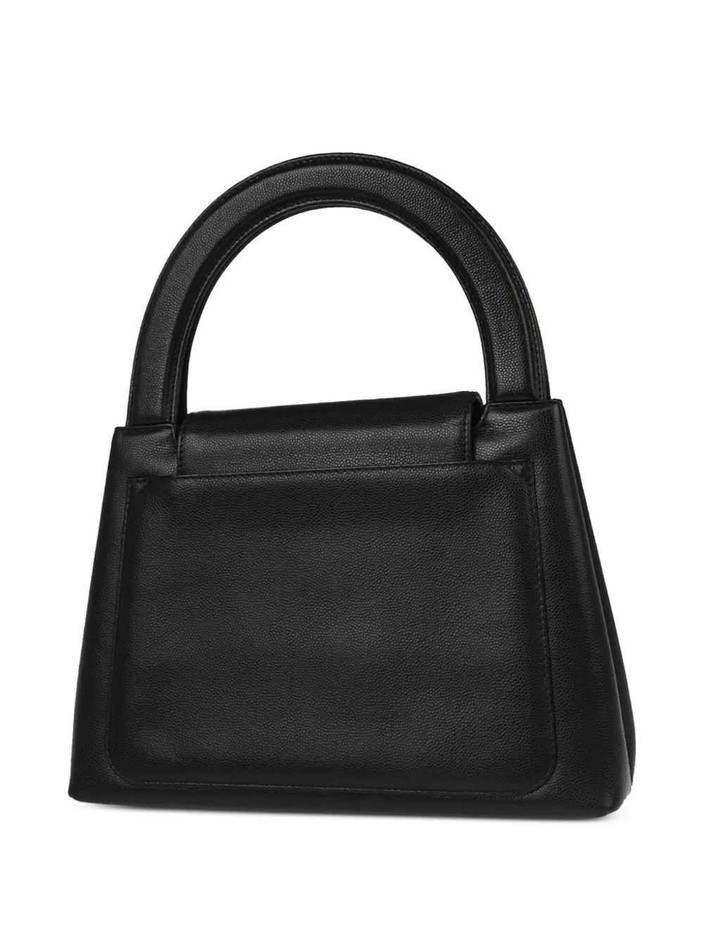 Pre-owned Chanel 1998 Cc Turn-lock Handbag In Black