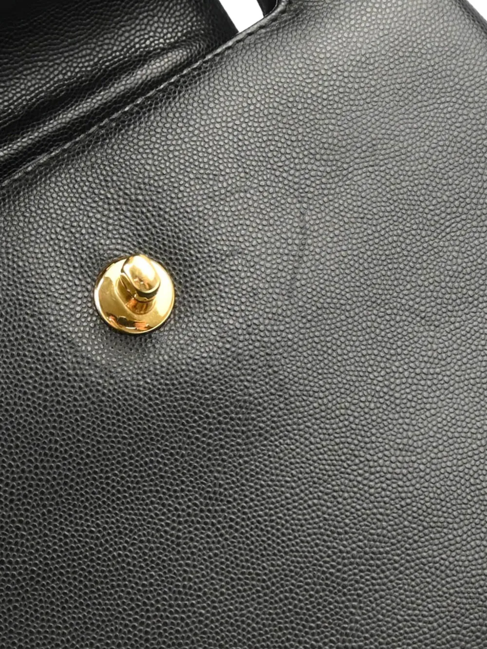 Pre-owned Chanel 1998 Cc Turn-lock Handbag In Black