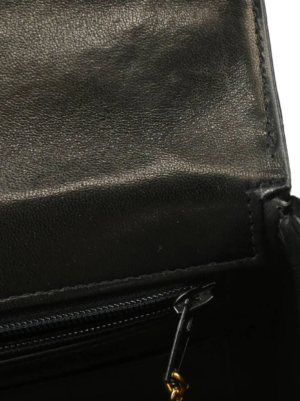 Pre-owned Chanel 1992 V-stitch Handbag In Black
