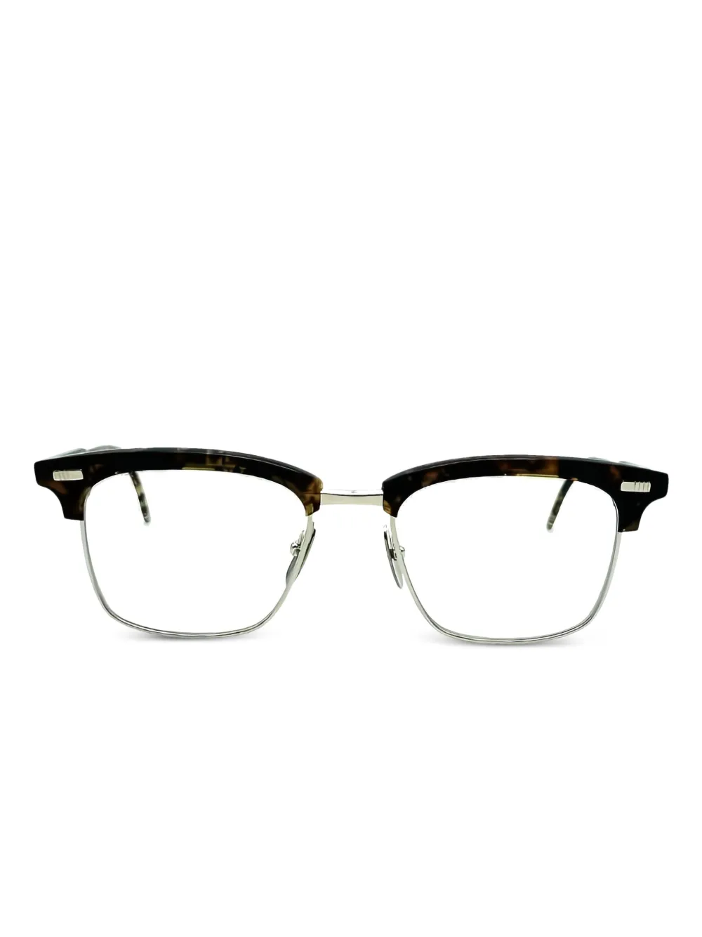 Thom Browne Eyewear tortoiseshell-effect glasses | Brown | Image 1