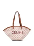 Céline Pre-Owned 2021 Medium Coated Canvas Triomphe Couffin tote bag - White