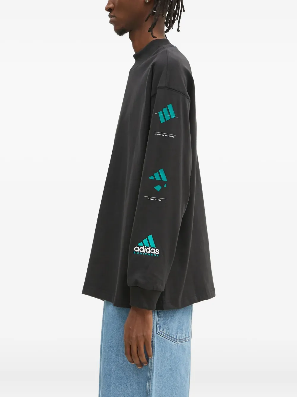 adidas Katoenen trui Zwart