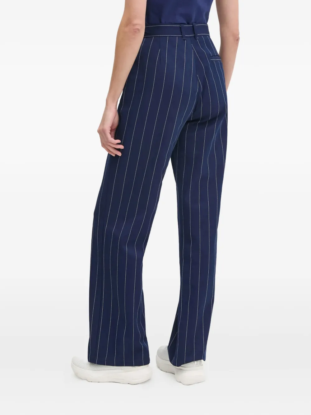 adidas Broek met krijtstreep Blauw