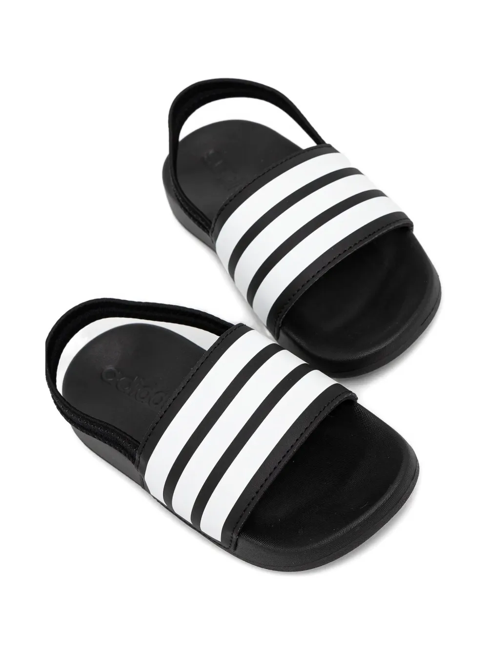 adidas Kids Adilette Estrap slingback sandalen met drie strepen Zwart