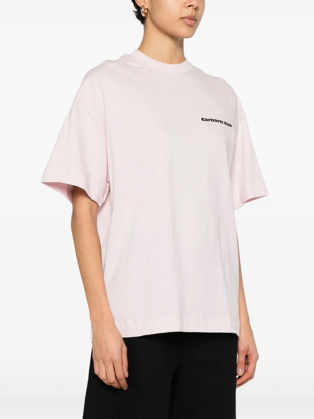 Carhartt WIP T-shirt met logoprint Roze