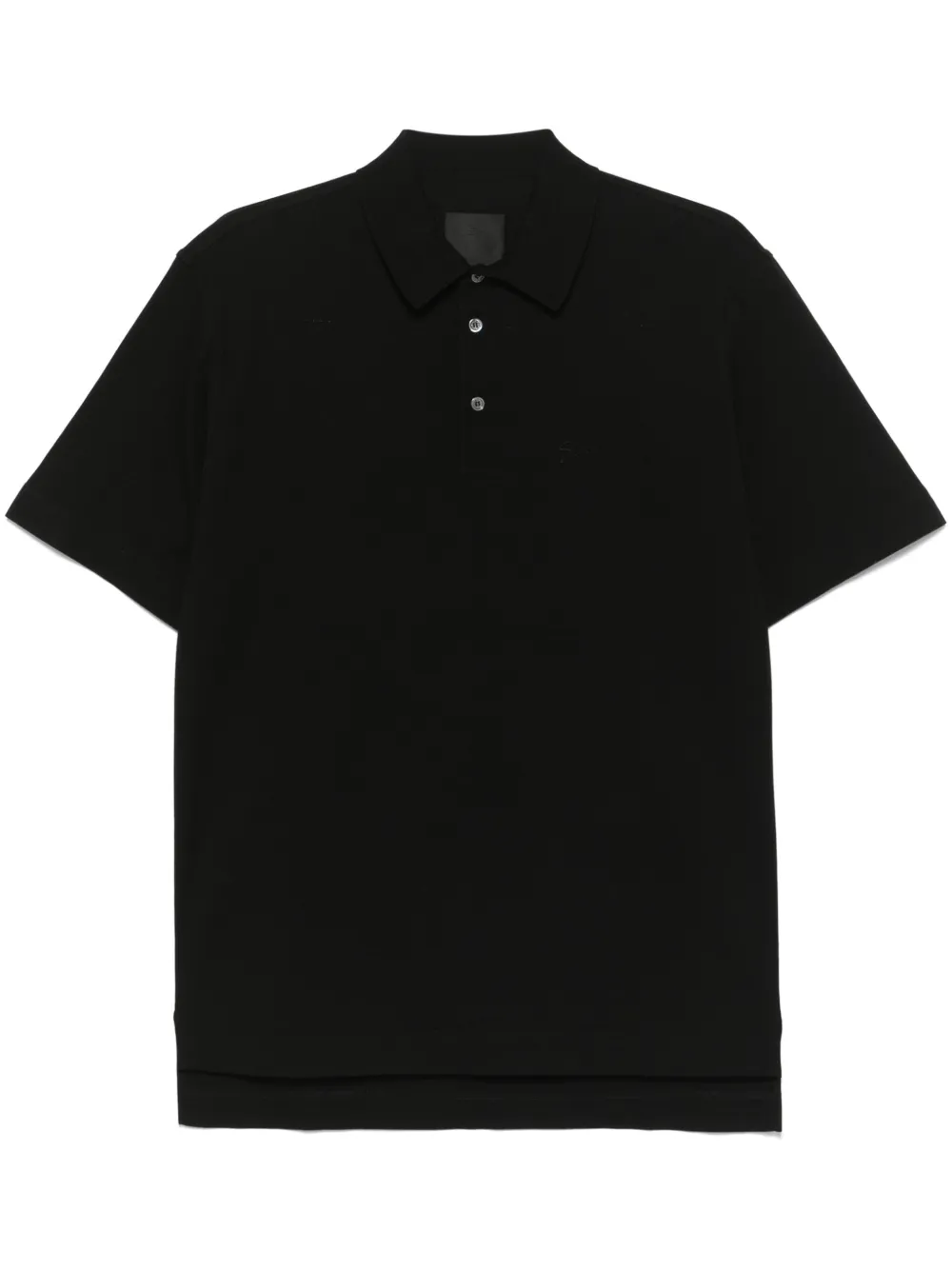 logo-embroidered cotton polo shirt