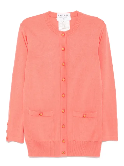 Cardigan à col rond (années 1990-2000) - CHANEL Pre-Owned - Modalova