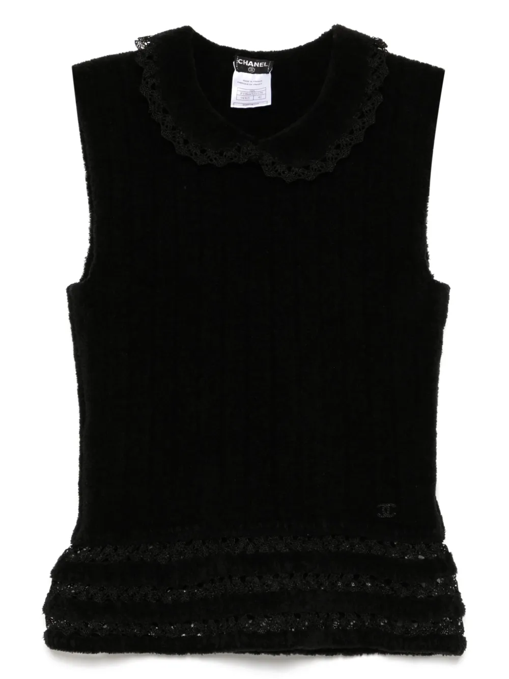 CHANEL Pre-Owned 2002 sleeveless top | Black | Image 1