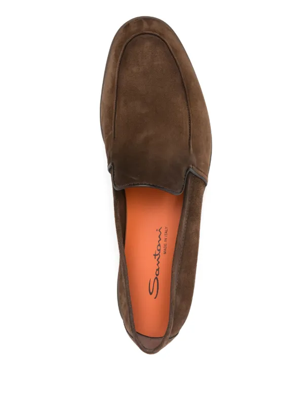 サントーニ　ブラウン スエード ローファー Santoni スエード ローファー | ブラウン | FARFETCH JP