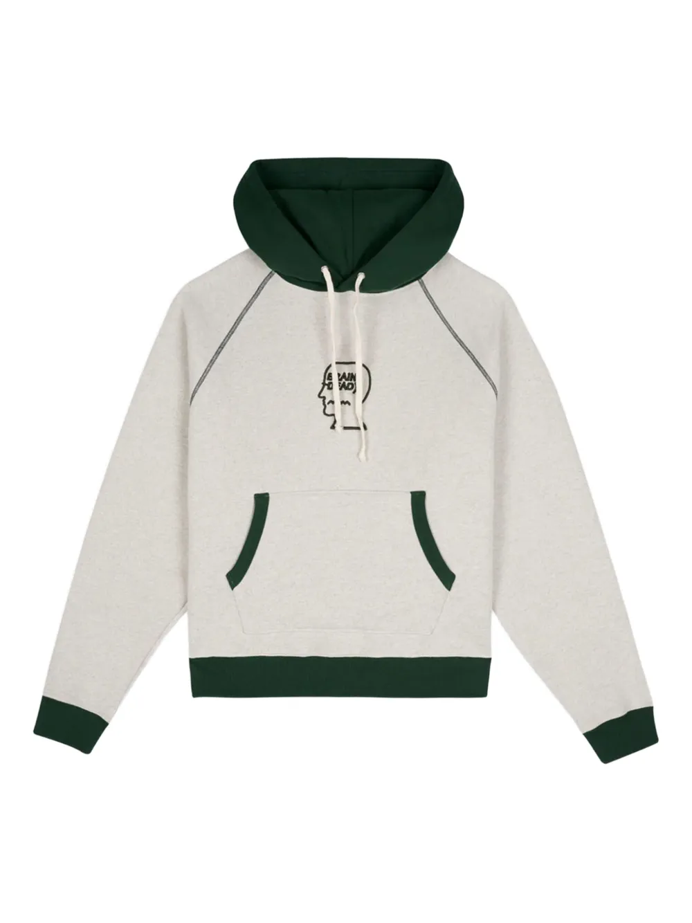 logo-embroidered hoodie