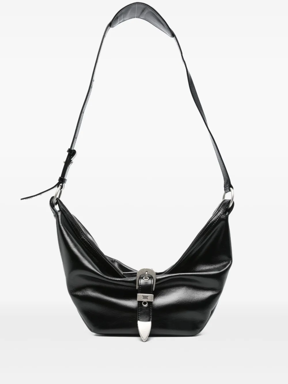 Shop Marge Sherwood Belted Shoulder Bag In Black