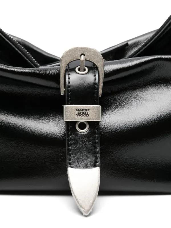 Marge Sherwood Belted Shoulder Bag | Black | FARFETCH