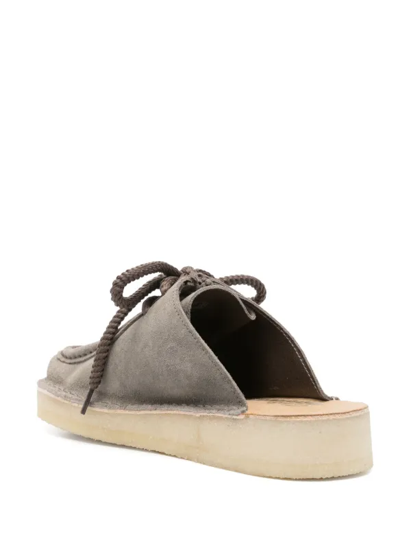 Clarks Originals Desert Nomad Mules | Grey | FARFETCH