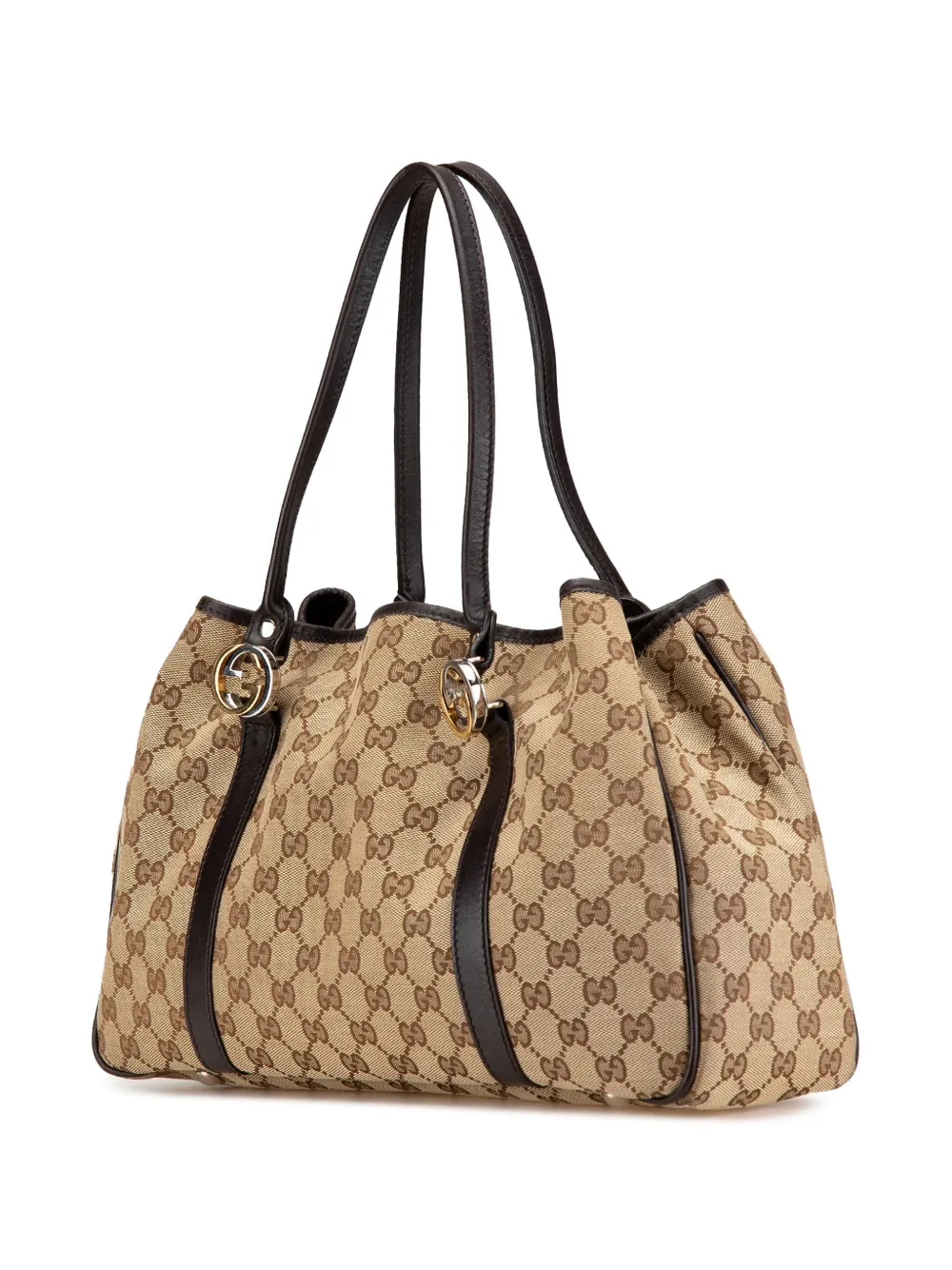 Gucci Pre-Owned 2000-2015 GG canvas Twins shopper - Bruin