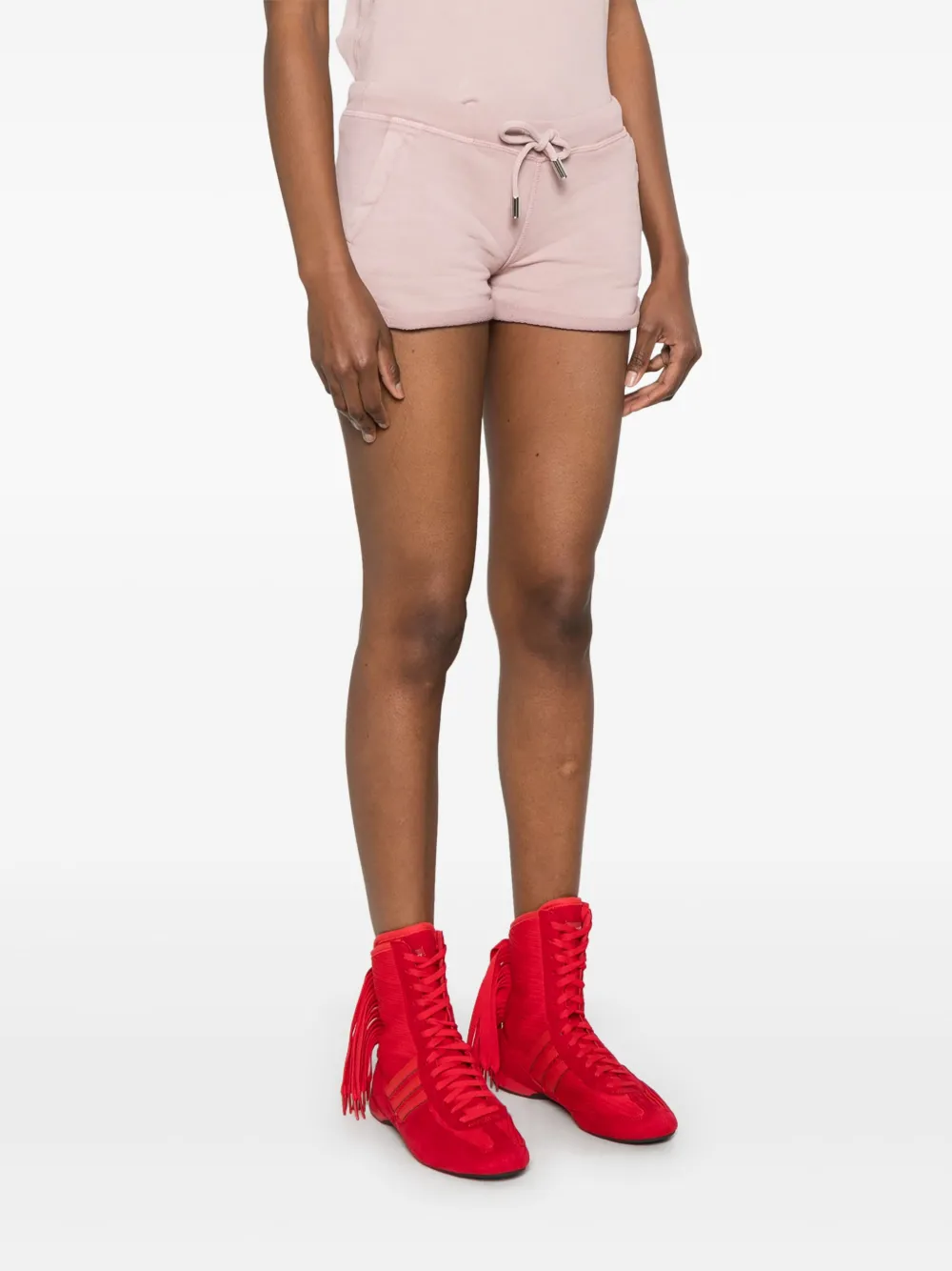 DSQUARED2 Trainingsshorts met logoprint Roze