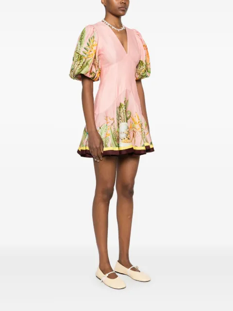 ALEMAIS Papaya mini dress 4925D - 2