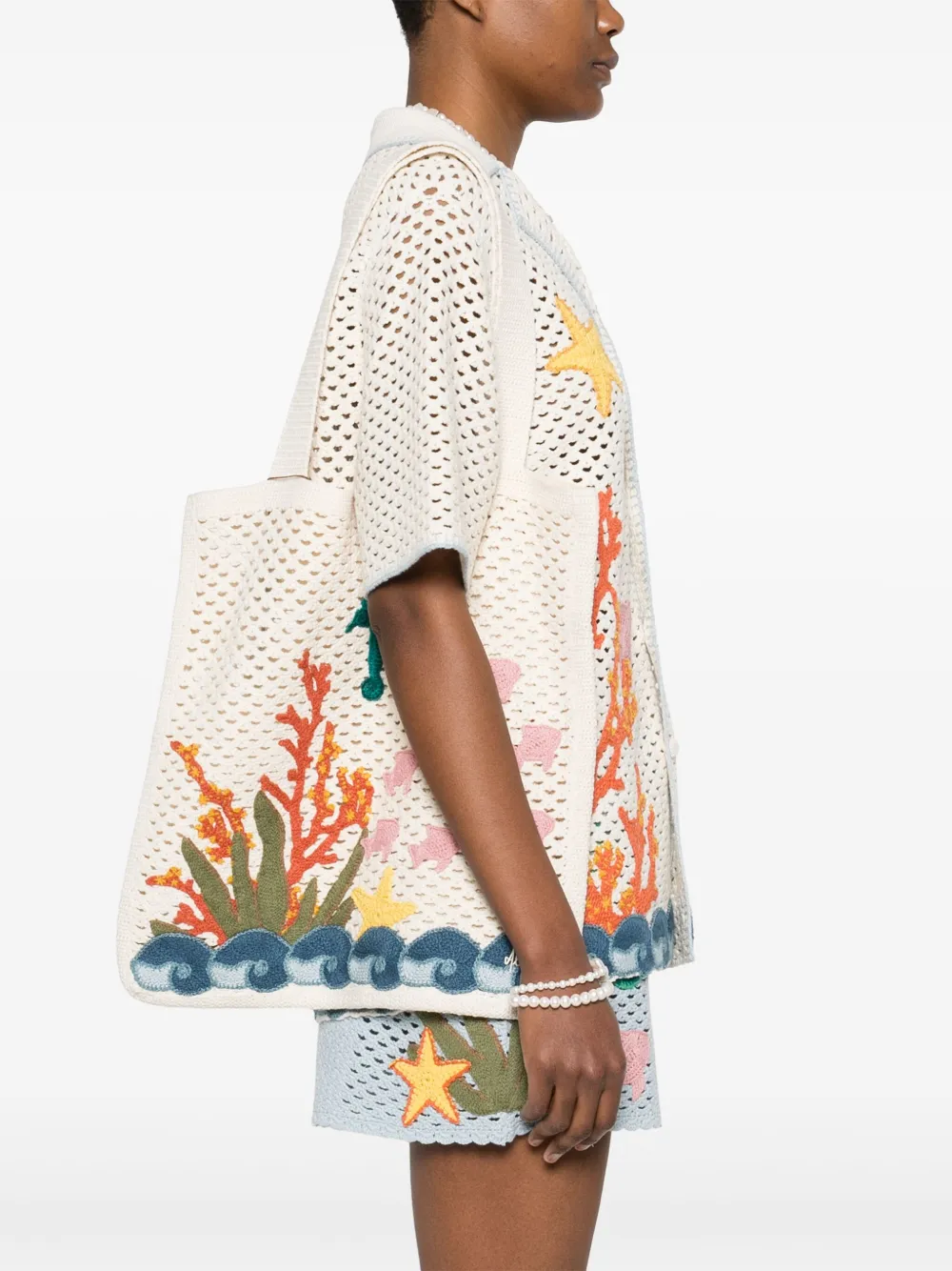 ALEMAIS Splash shopper Beige