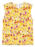 CHANEL Pre-Owned 2001 graphic-print top - Yellow