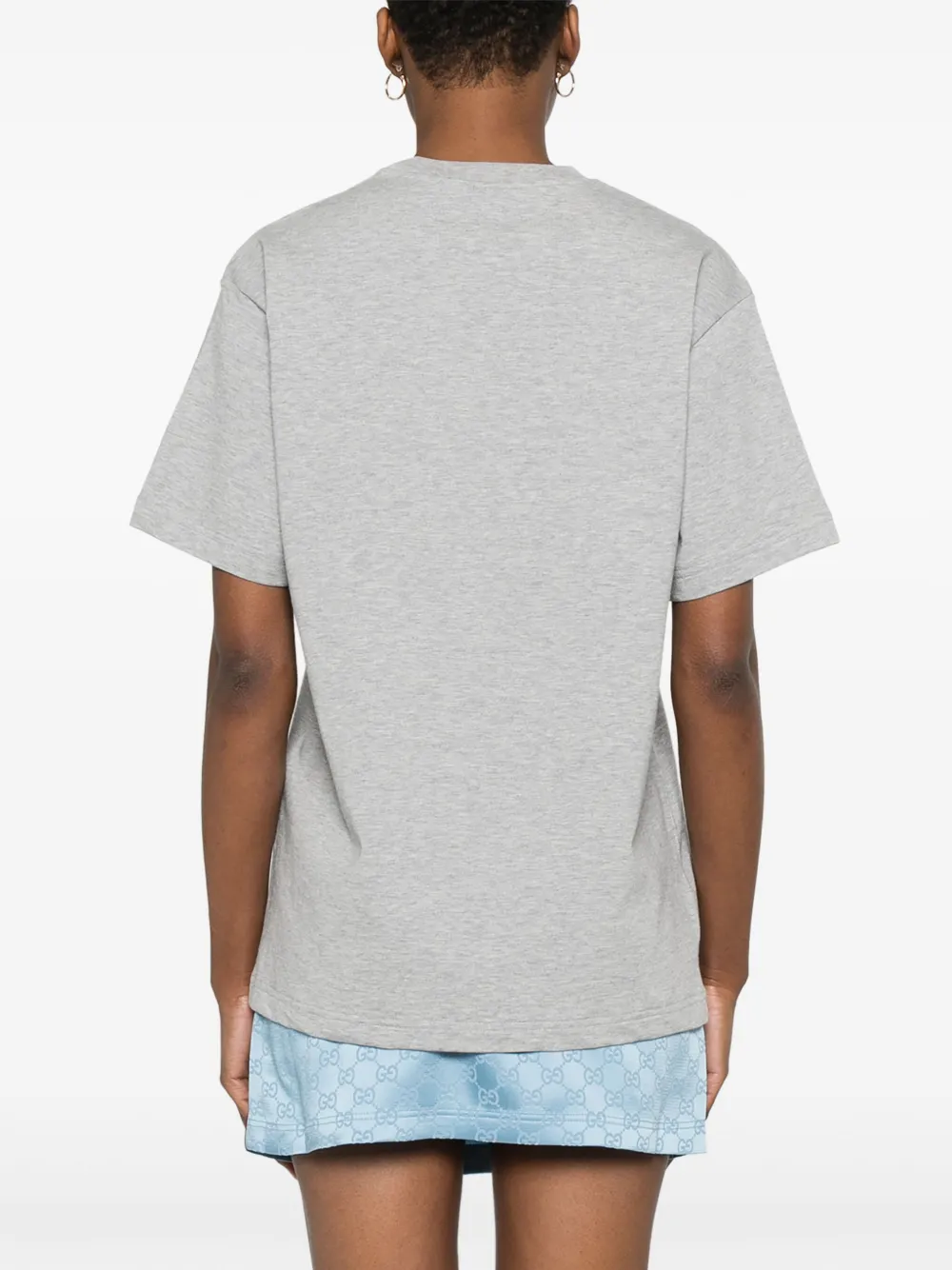 Gucci T-shirt met logoprint Grijs