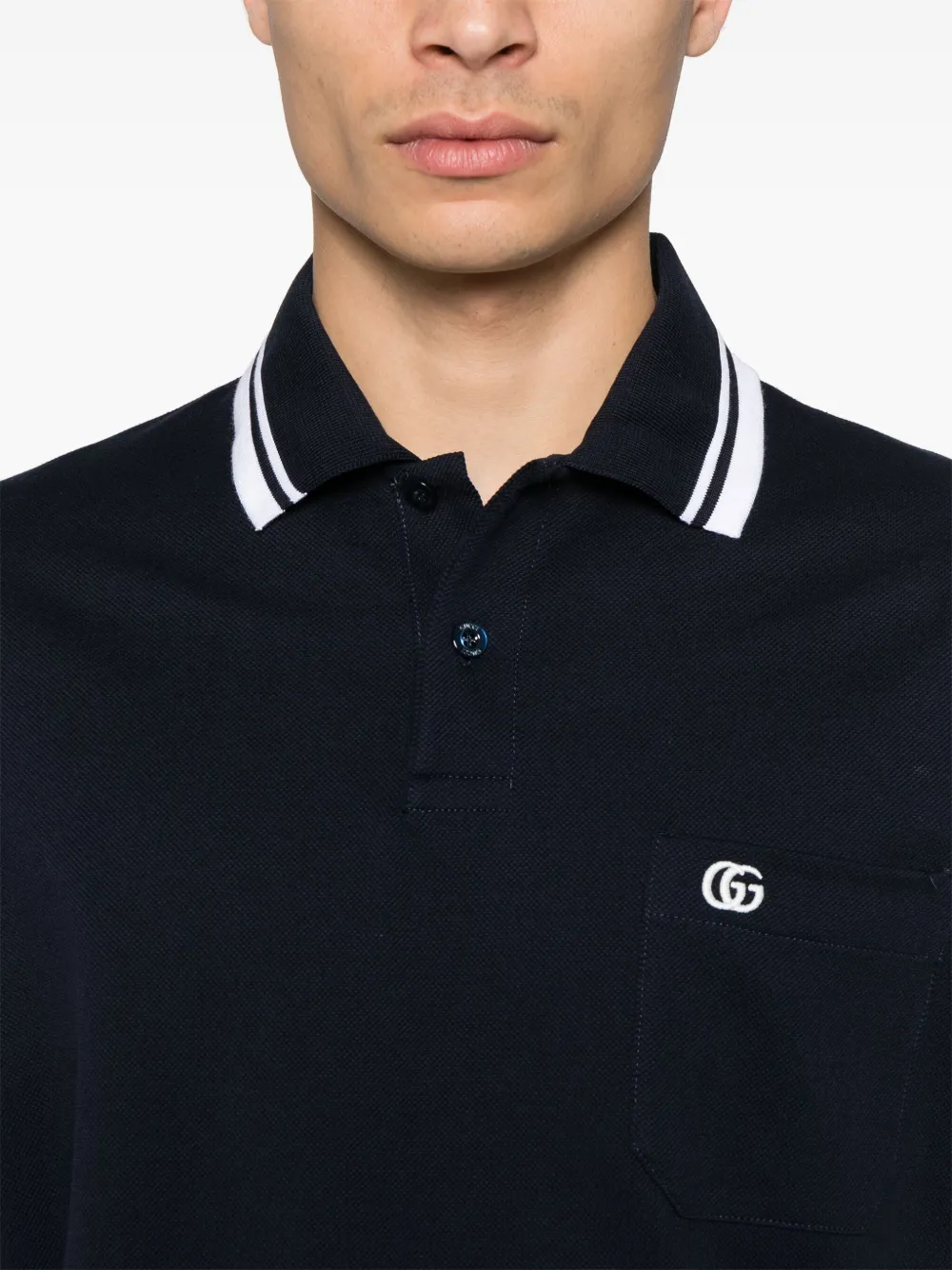 Gucci Katoenen poloshirt Blauw