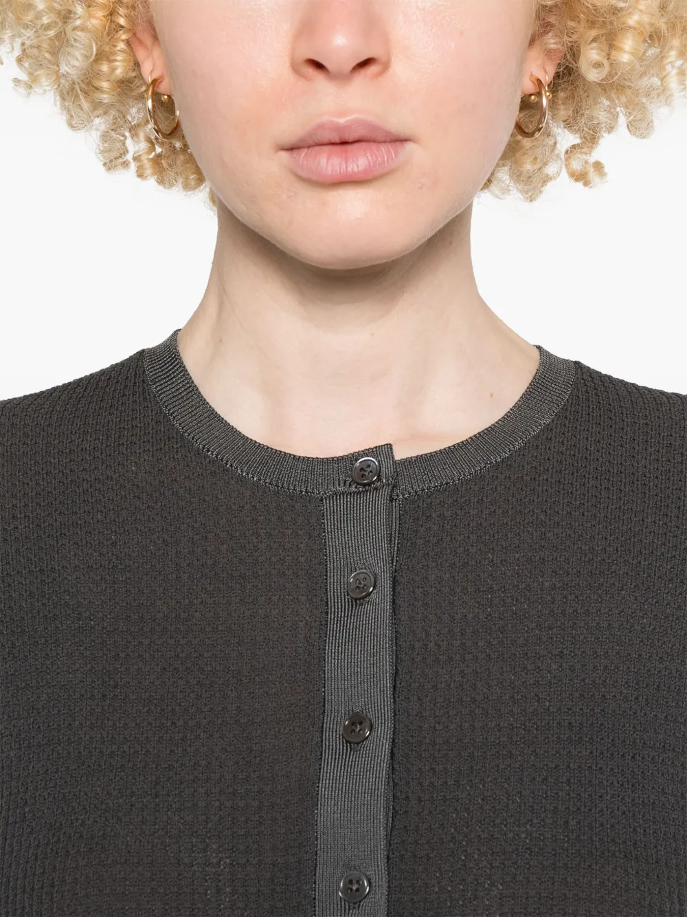 JW Anderson Trui met wafelpatroon Grijs