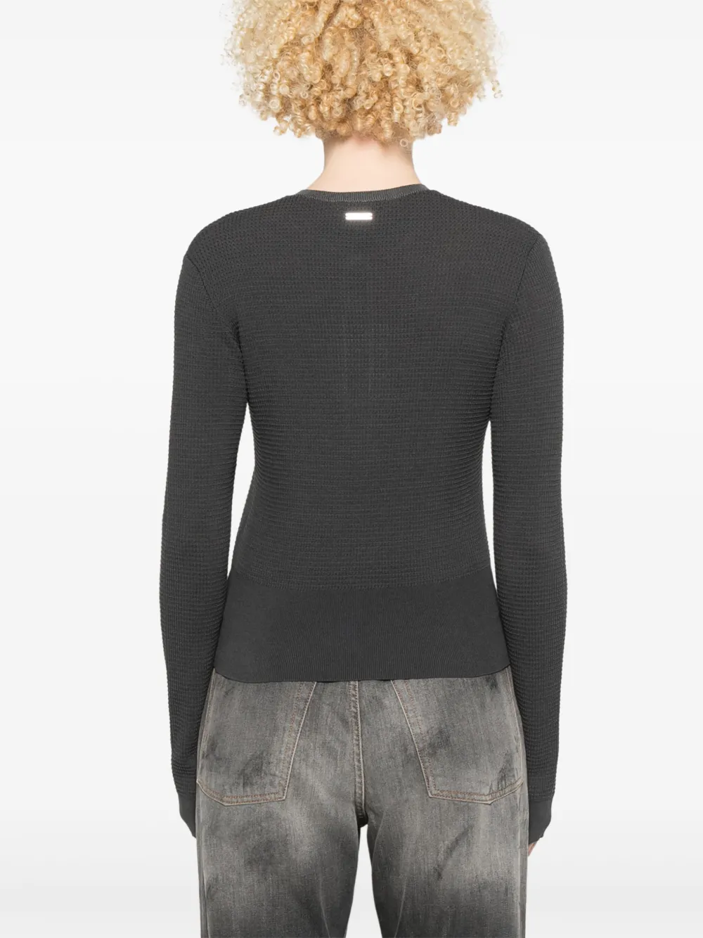 JW Anderson Trui met wafelpatroon Grijs