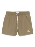 Calvin Klein drawstring swim shorts - Green