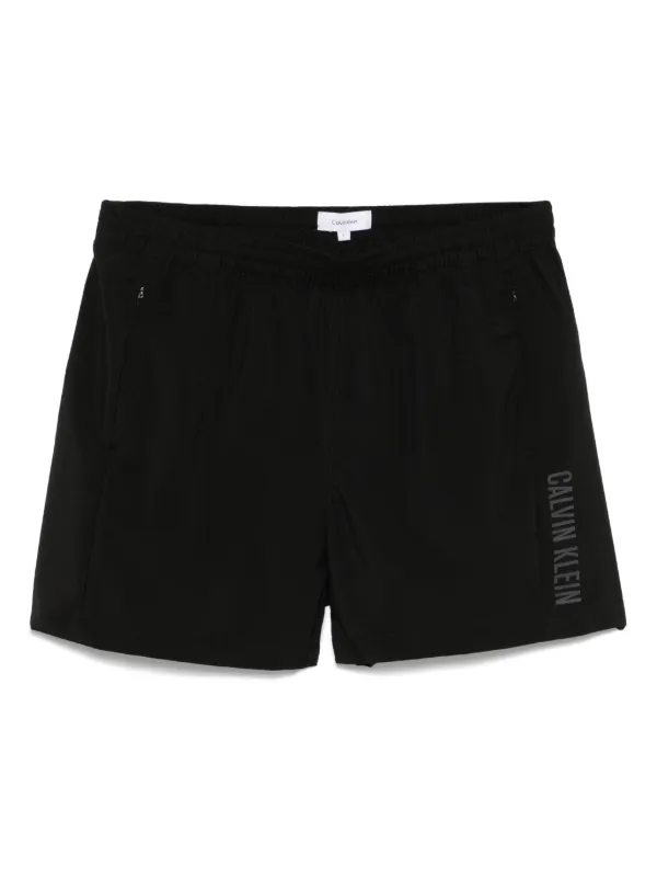 Calvin Klein logo-print Swim Shorts Black FARFETCH ID