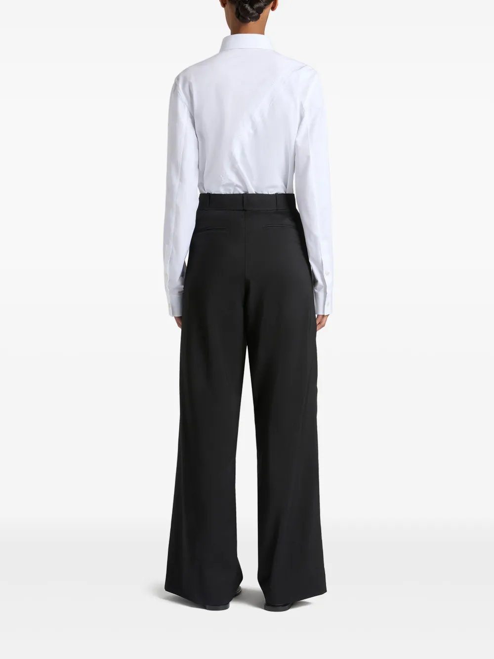 Ports 1961 Pantalon met streepdetail - Zwart