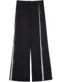 Ports 1961 stripe detailing tailored trousers - Black