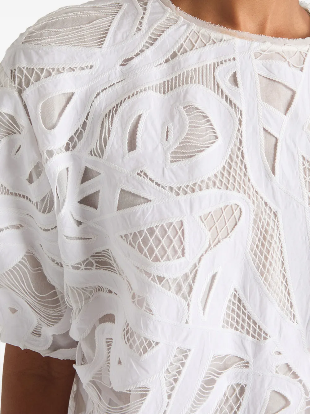 PORTS 1961 LACE-DETAILING TOP 