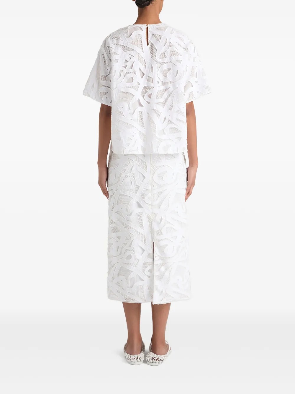 PORTS 1961 LACE-DETAILING TOP 