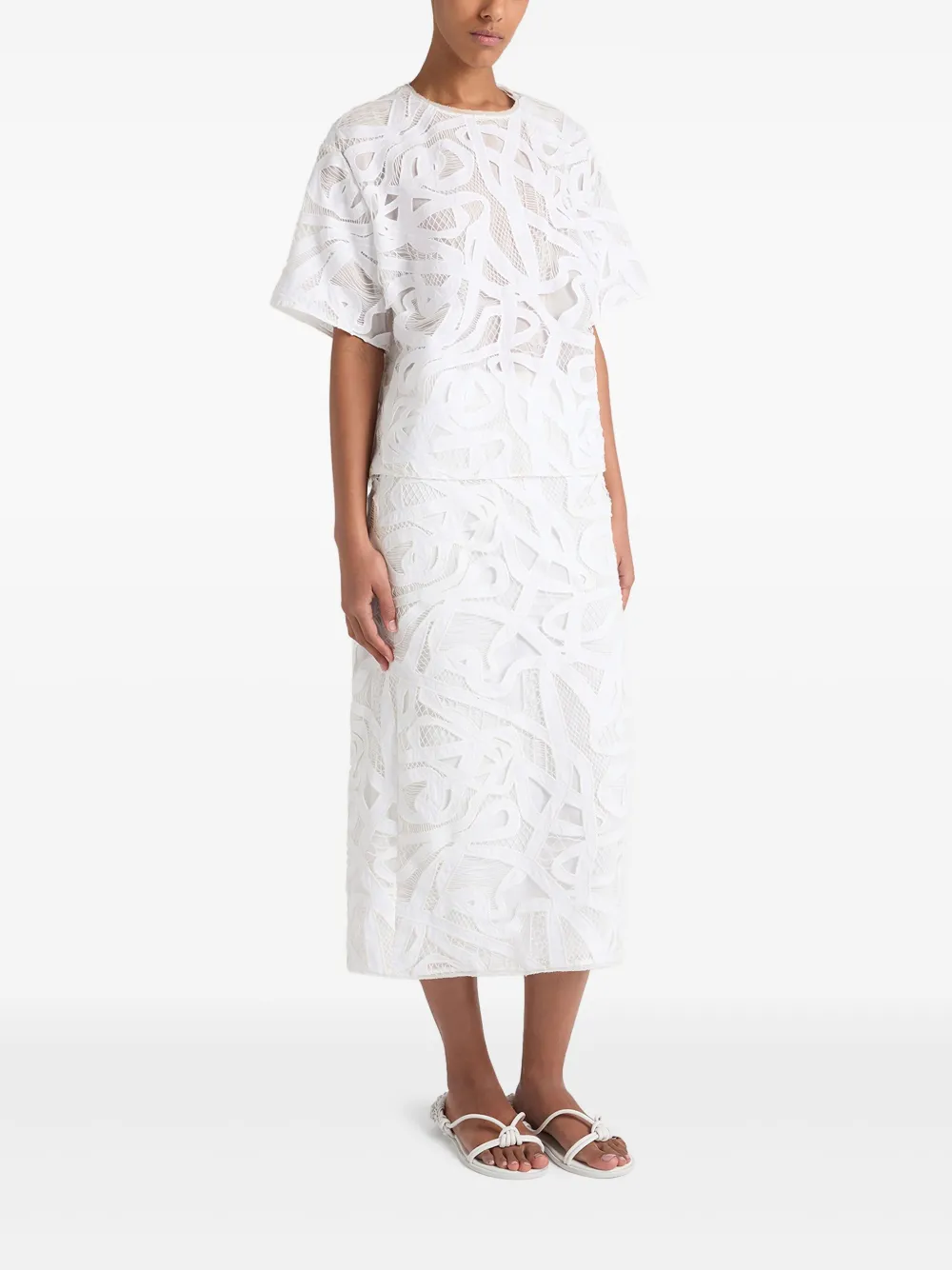 PORTS 1961 LACE-DETAILING TOP 