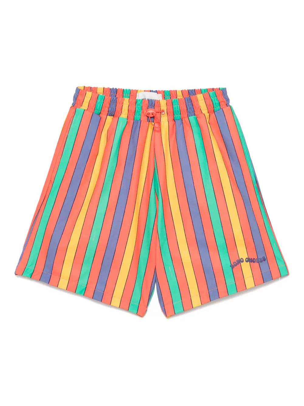 Bobo Choses Bermuda de praia com listras | Laranja | Image 1