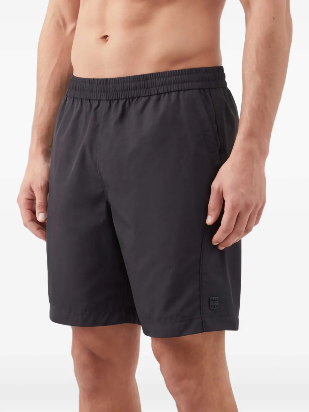 Givenchy Zwembroek met logo Zwart