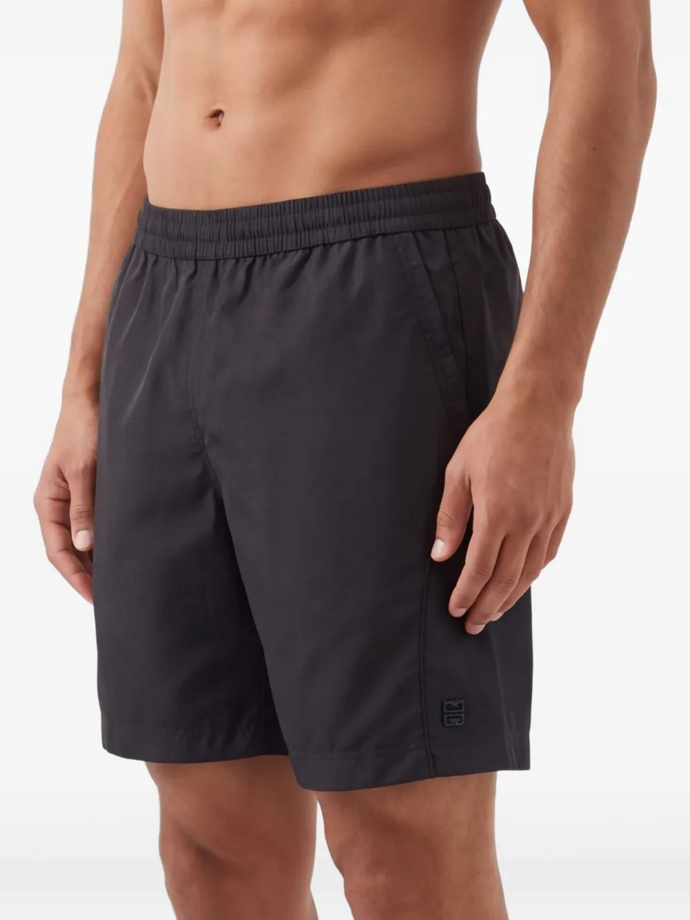 Givenchy Zwembroek met logo Zwart