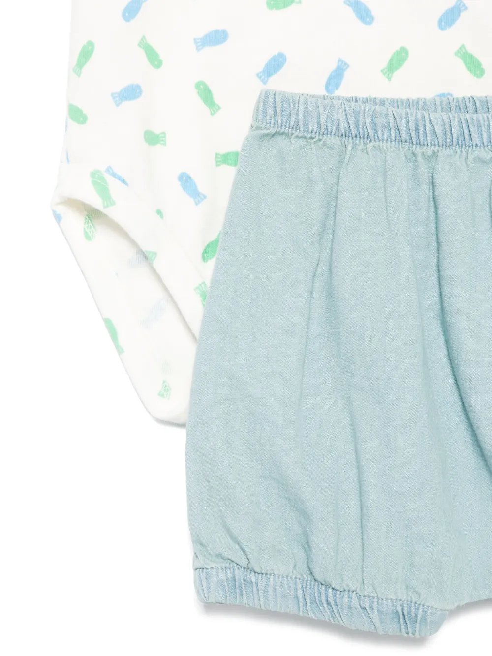 bobochoses Bobo Choses Lucky Fish romper, broek en sokken - Wit