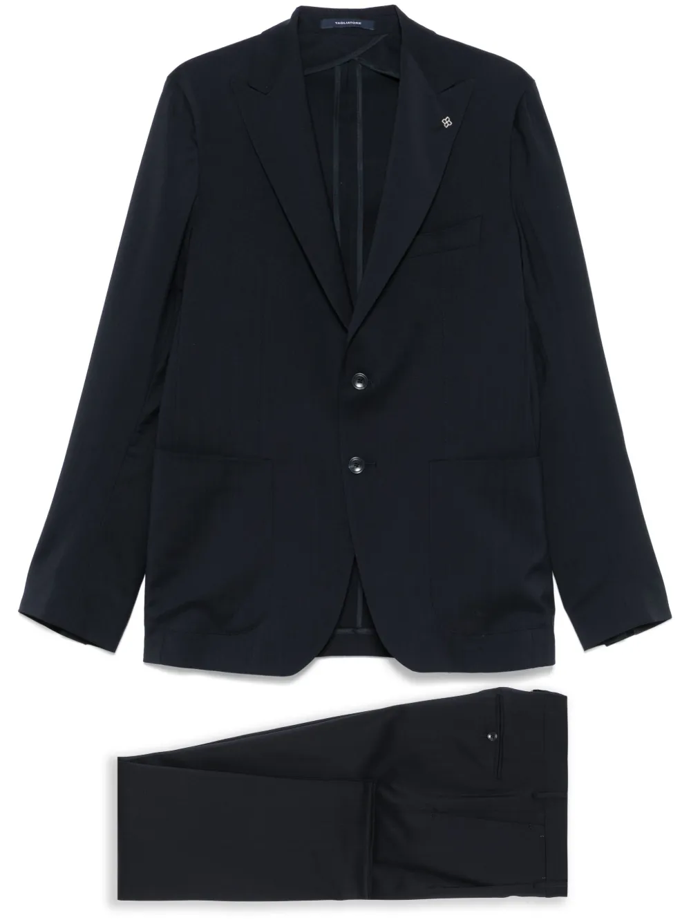 Tagliatore Pak met broche detail Blauw