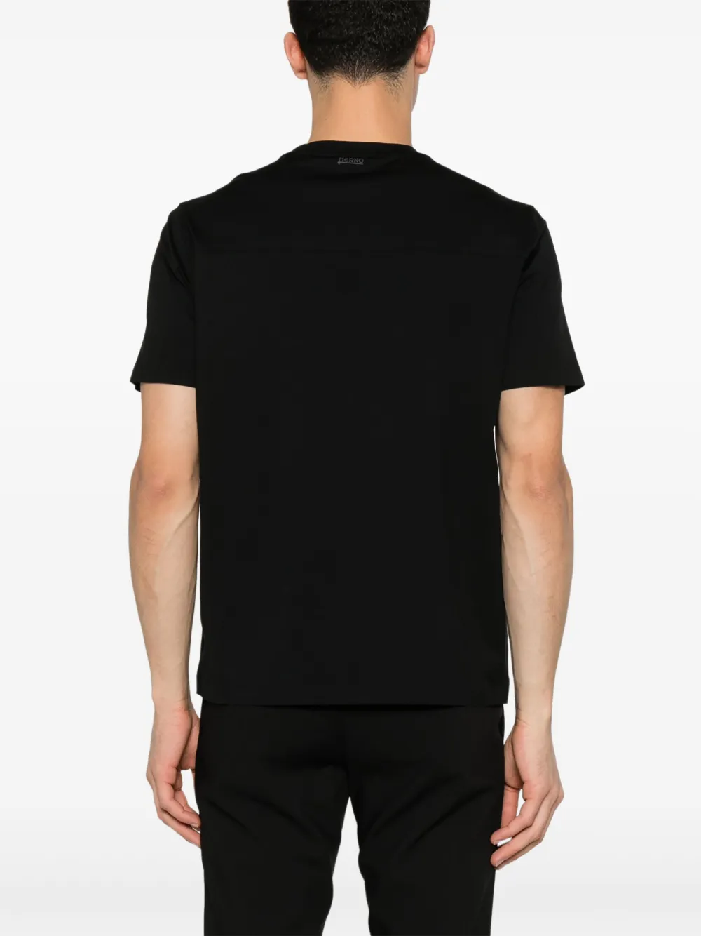 Herno Lichtgewicht jersey T-shirt Zwart