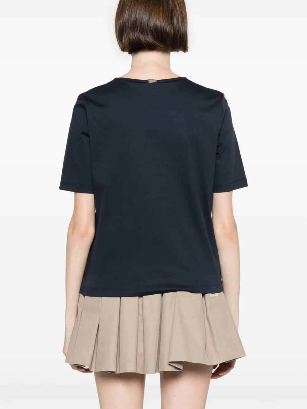 Herno Katoenen T-shirt Blauw