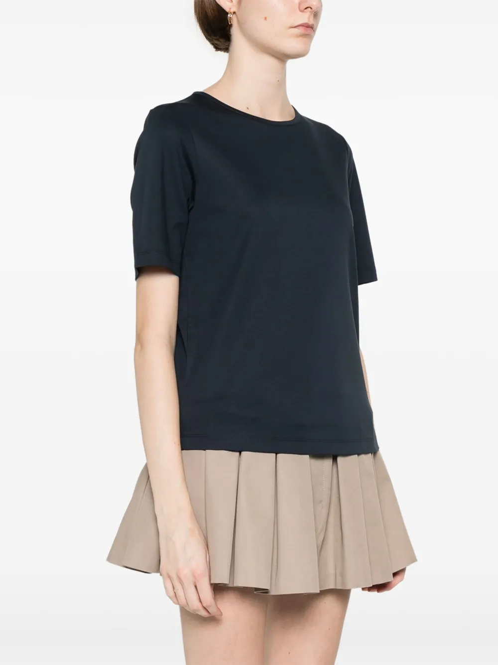 Herno Katoenen T-shirt Blauw