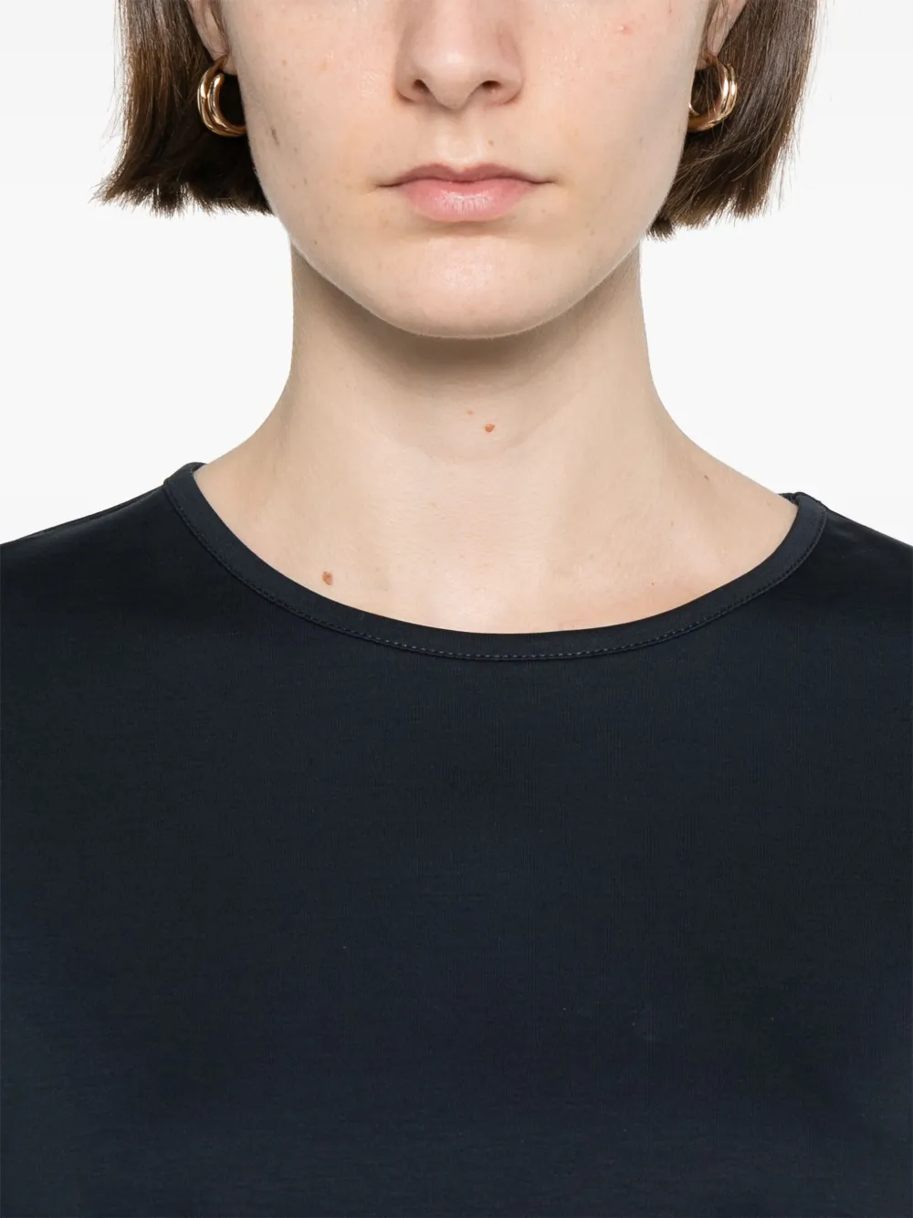 Herno Katoenen T-shirt Blauw