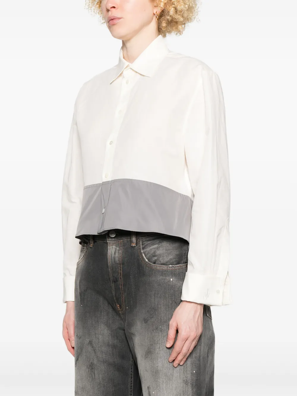 JW Anderson Shirt met colourblocking Beige