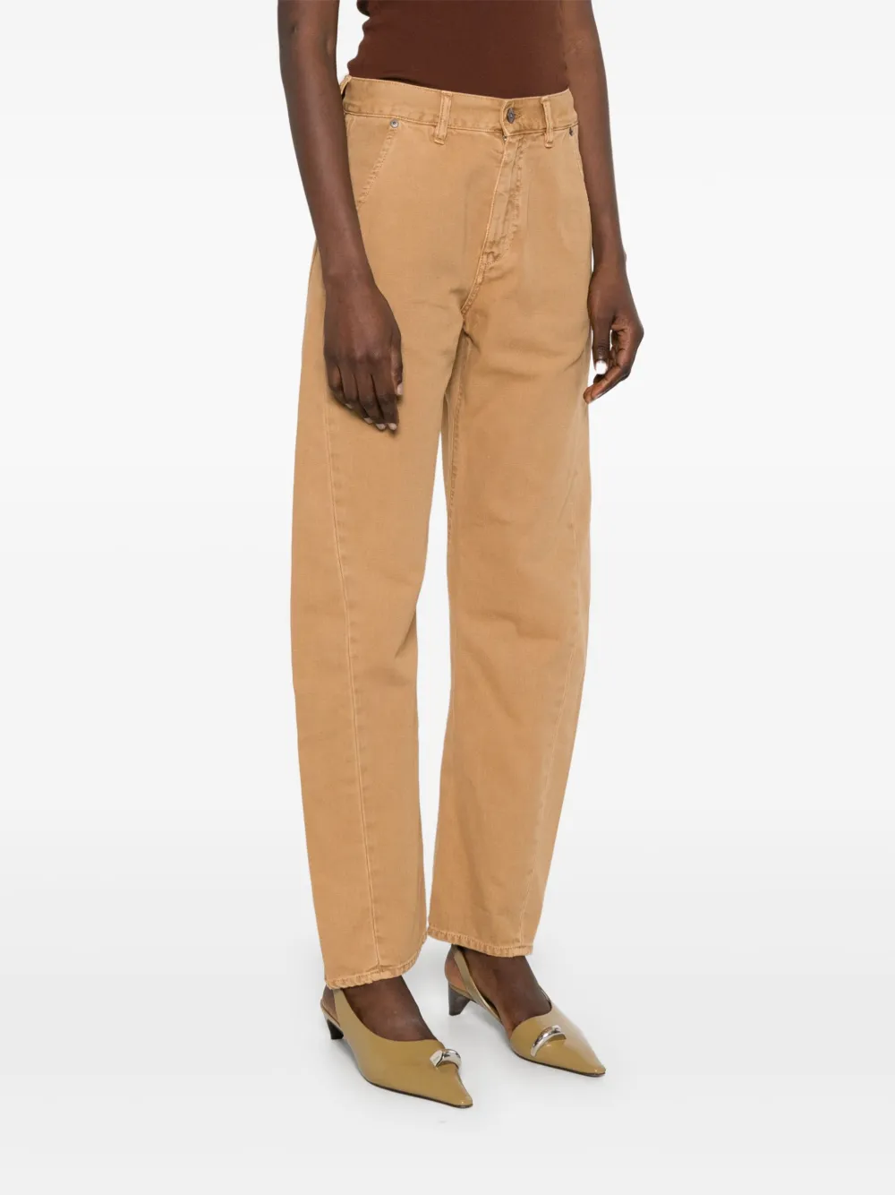 Victoria Beckham Twisted Slouch jeans Beige